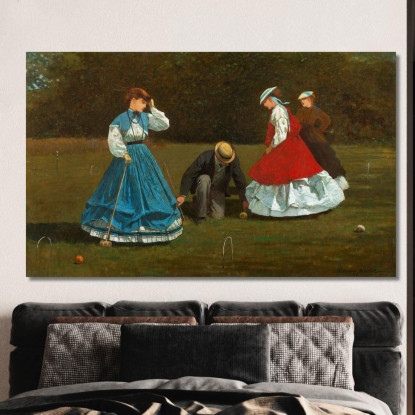 Croquet Scene Winslow Homer canvas print