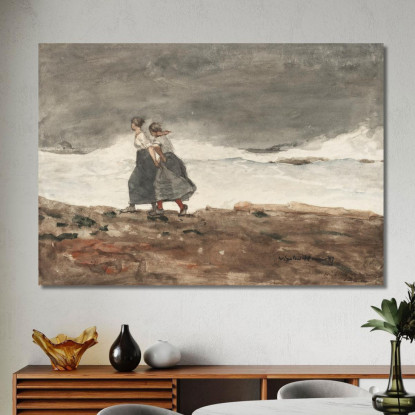 Danger Winslow Homer tableau impression sur toile