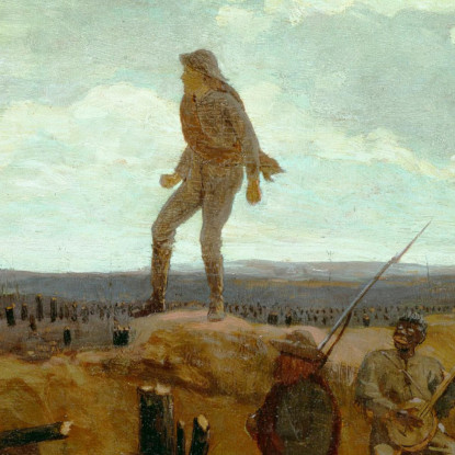 Defiance Lädt Zu Einem Schuss Vor Petersburg Ein Winslow Homer drucken auf leinwand