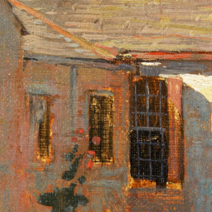 Scena Del Cortile Winslow Homer quadro stampato su tela