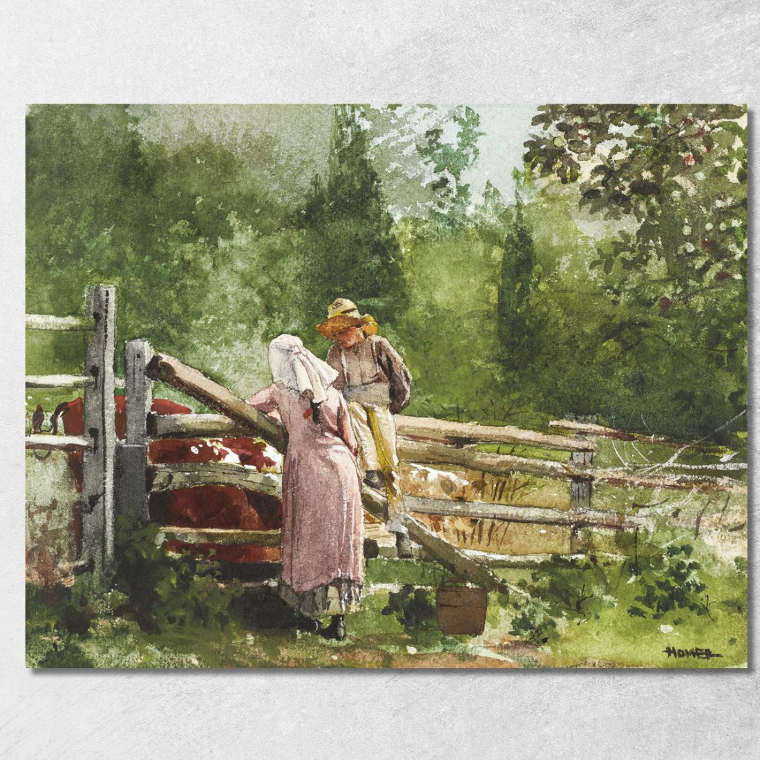 Feeding Time Winslow Homer canvas print