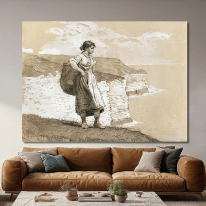 Cabo Flamborough, Inglaterra Winslow Homer cuadro en lienzo