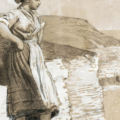 Cabo Flamborough, Inglaterra Winslow Homer cuadro en lienzo