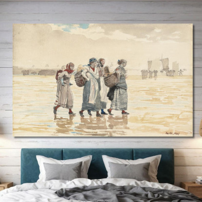 Four Fishwives On The Beach Winslow Homer canvas print