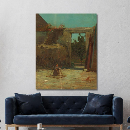 French Farmyard Winslow Homer canvas print