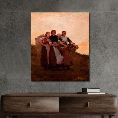 Écoutez ! L'Alouette Winslow Homer tableau impression sur toile