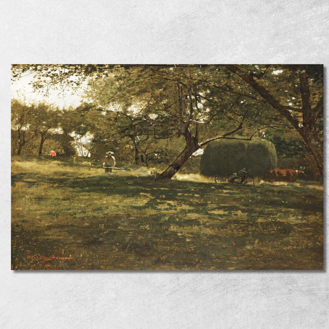 Ernteszene Winslow Homer drucken auf leinwand