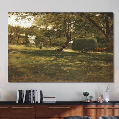 Scène De Récolte Winslow Homer tableau impression sur toile