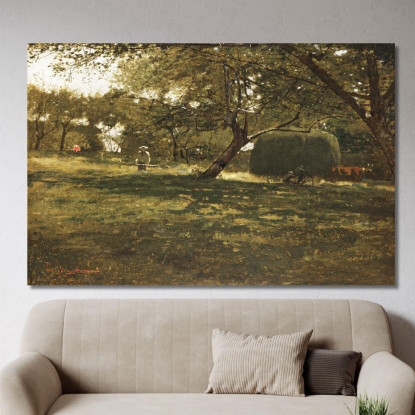 Scène De Récolte Winslow Homer tableau impression sur toile
