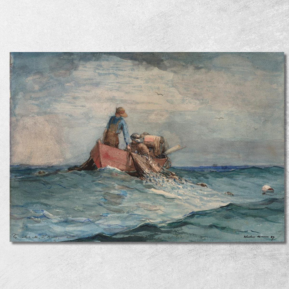 Transporter Les Filets Winslow Homer tableau impression sur toile