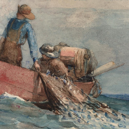Einholen Der Netze Winslow Homer drucken auf leinwand