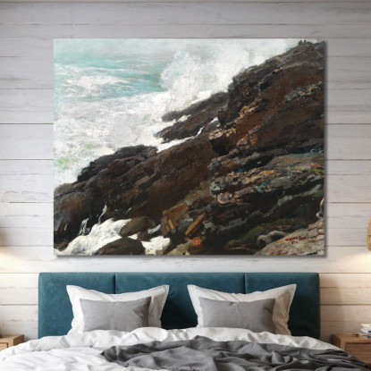 High Cliff Coast Von Maine Winslow Homer drucken auf leinwand