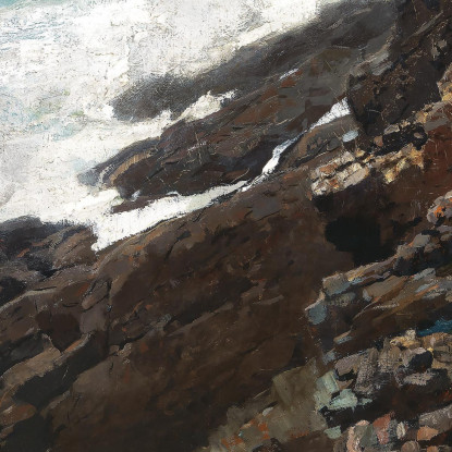 High Cliff Coast Von Maine Winslow Homer drucken auf leinwand