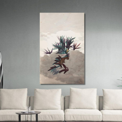 Hügel Mit Maguey-Büscheln Winslow Homer drucken auf leinwand