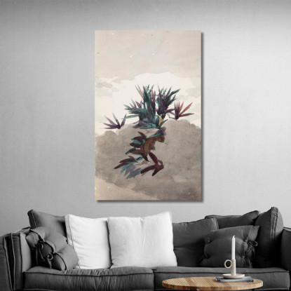 Hügel Mit Maguey-Büscheln Winslow Homer drucken auf leinwand