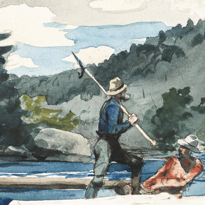 Holzeinschlag Am Hudson River Winslow Homer drucken auf leinwand