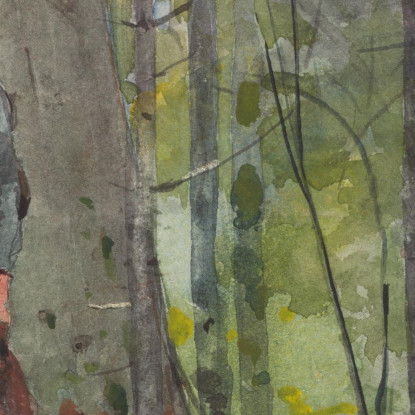 Jäger In Den Adirondacks Winslow Homer drucken auf leinwand