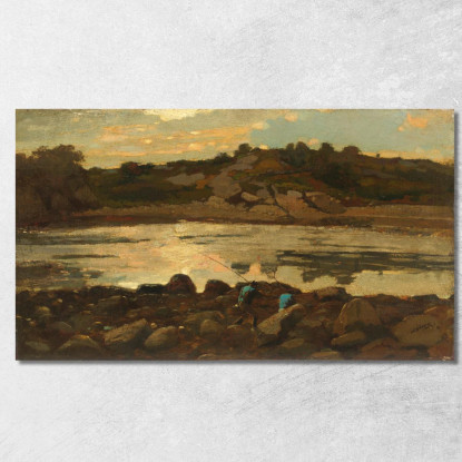 Lobster Cove Manchester Massachusetts Winslow Homer tableau impression sur toile