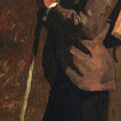 Mann Mit Rucksack Winslow Homer drucken auf leinwand