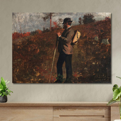 Mann Mit Rucksack Winslow Homer drucken auf leinwand