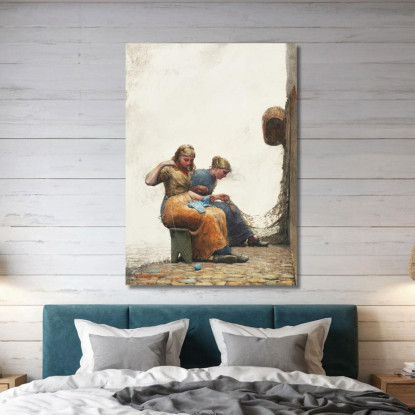 Die Netze Flicken Winslow Homer drucken auf leinwand