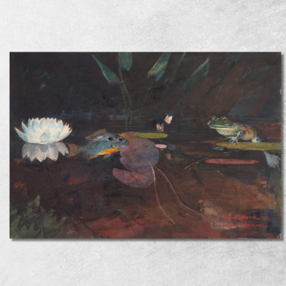 Étang De Vison Winslow Homer tableau impression sur toile