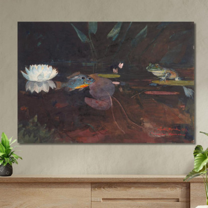 Nerzteich Winslow Homer drucken auf leinwand