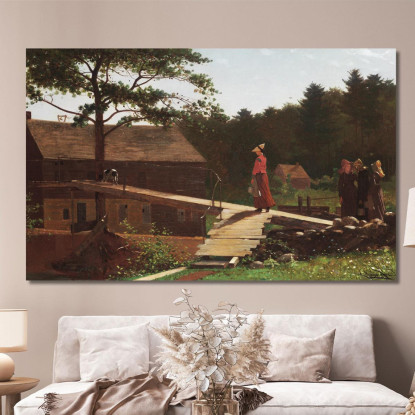 Alte Mühle Die Morgenglocke Winslow Homer drucken auf leinwand
