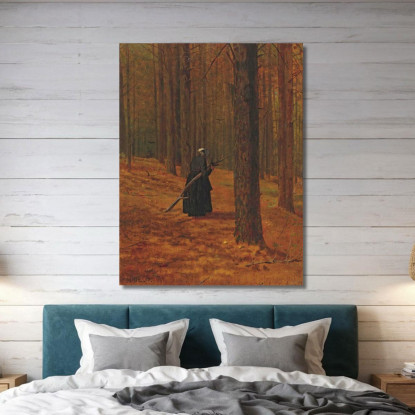 Alte Frau Sammelt Reisig Winslow Homer drucken auf leinwand