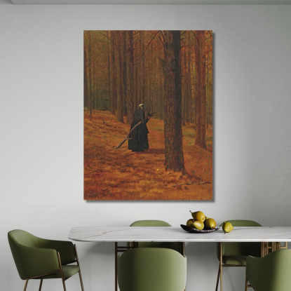 Alte Frau Sammelt Reisig Winslow Homer drucken auf leinwand