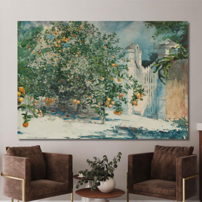 Orangers Et Porte Winslow Homer tableau impression sur toile