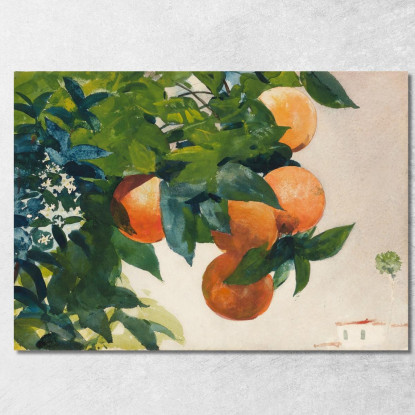 Oranges On A Branch Winslow Homer canvas print