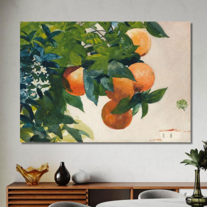 Oranges On A Branch Winslow Homer canvas print