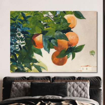 Oranges On A Branch Winslow Homer canvas print