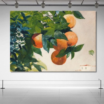 Oranges On A Branch Winslow Homer canvas print