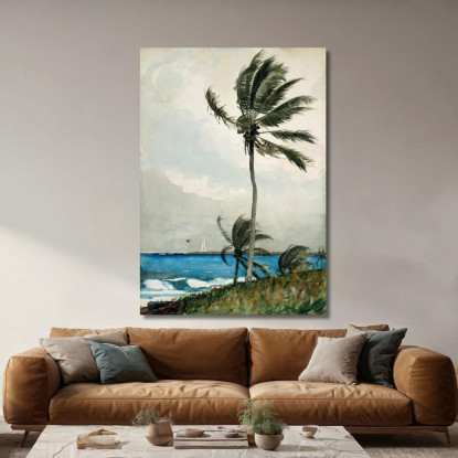 Palma Nassau Winslow Homer quadro stampato su tela