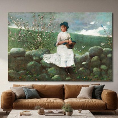 Fleurs De Pêche Winslow Homer tableau impression sur toile