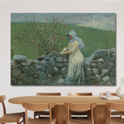 Fleurs De Pêche Winslow Homer tableau impression sur toile