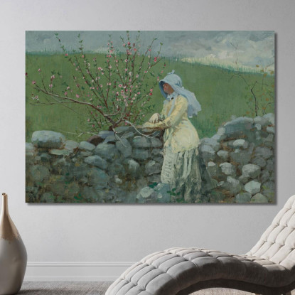 Peach Blossoms Winslow Homer canvas print