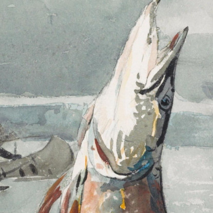 Hechtsee St. John Ouananiche Angeln Winslow Homer drucken auf leinwand