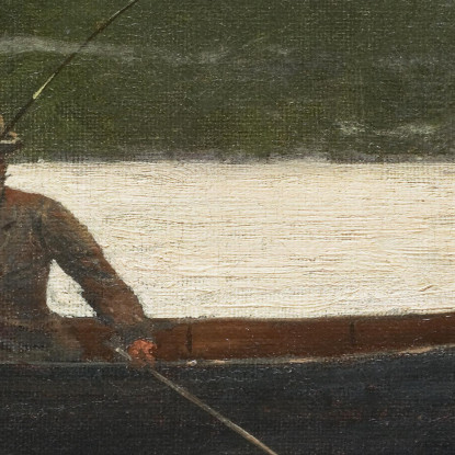 Jugando Un Pez Winslow Homer cuadro en lienzo