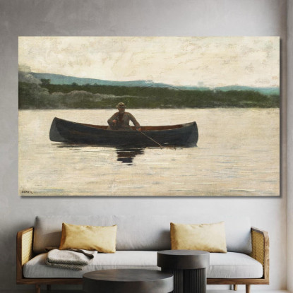 Jugando Un Pez Winslow Homer cuadro en lienzo