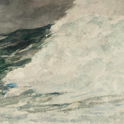 La Vague Déferlante Du Cou De Prout Winslow Homer tableau impression sur toile