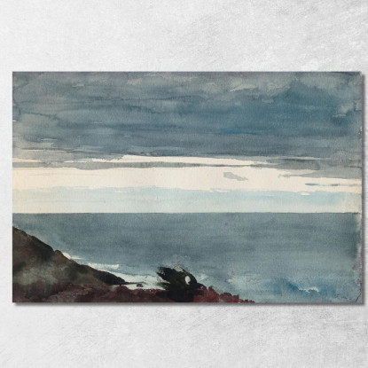 Serata Sul Collo Di Prout Winslow Homer quadro stampato su tela