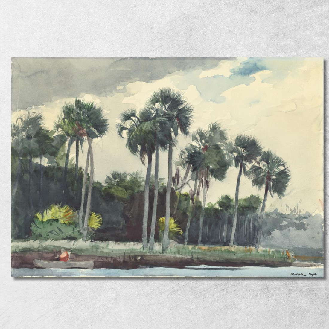 Rotes Hemd Homosassa Florida Winslow Homer drucken auf leinwand