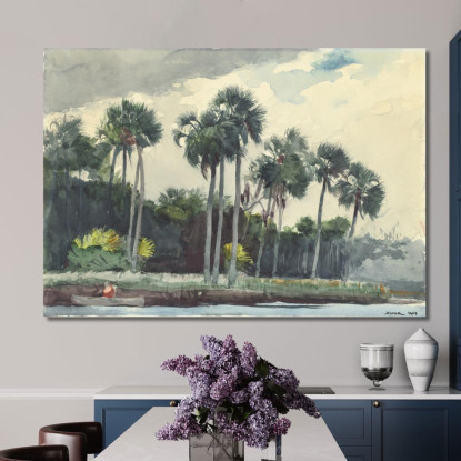 Red Shirt Homosassa Florida Winslow Homer canvas print