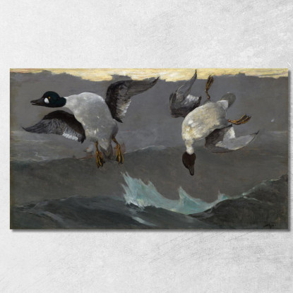 Destra E Sinistra Winslow Homer quadro stampato su tela