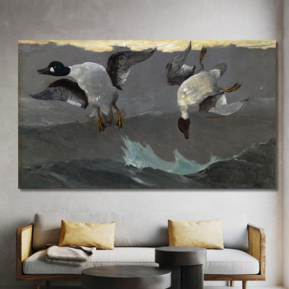 Rechts Und Links Winslow Homer drucken auf leinwand