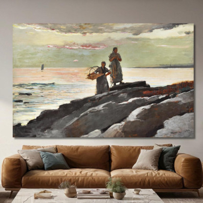 Baie De Saco Winslow Homer tableau impression sur toile