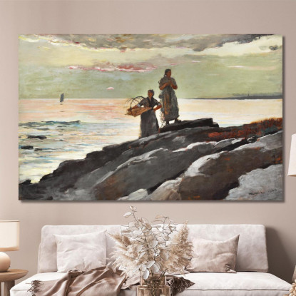 Baie De Saco Winslow Homer tableau impression sur toile